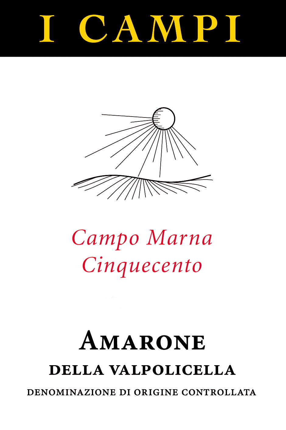 Amarone Campo Marna Cinquecento 2003
