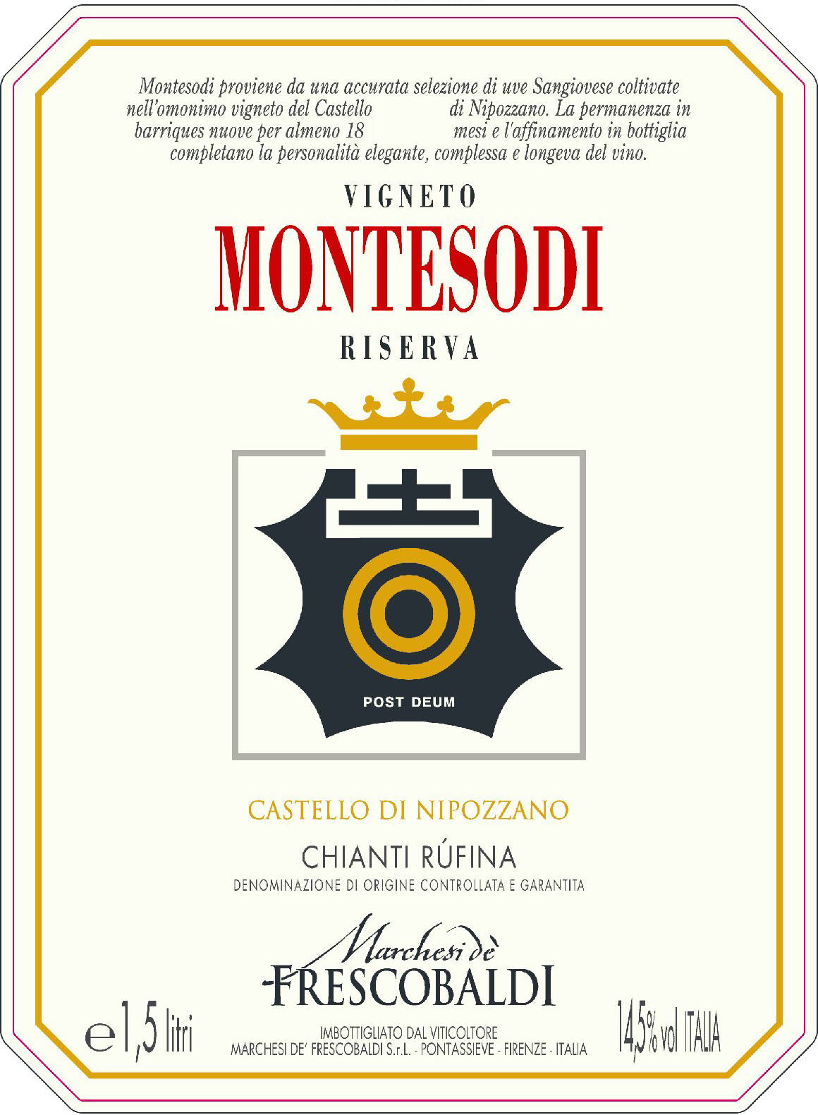 Chianti Rufina Riserva Montesodi 2007
