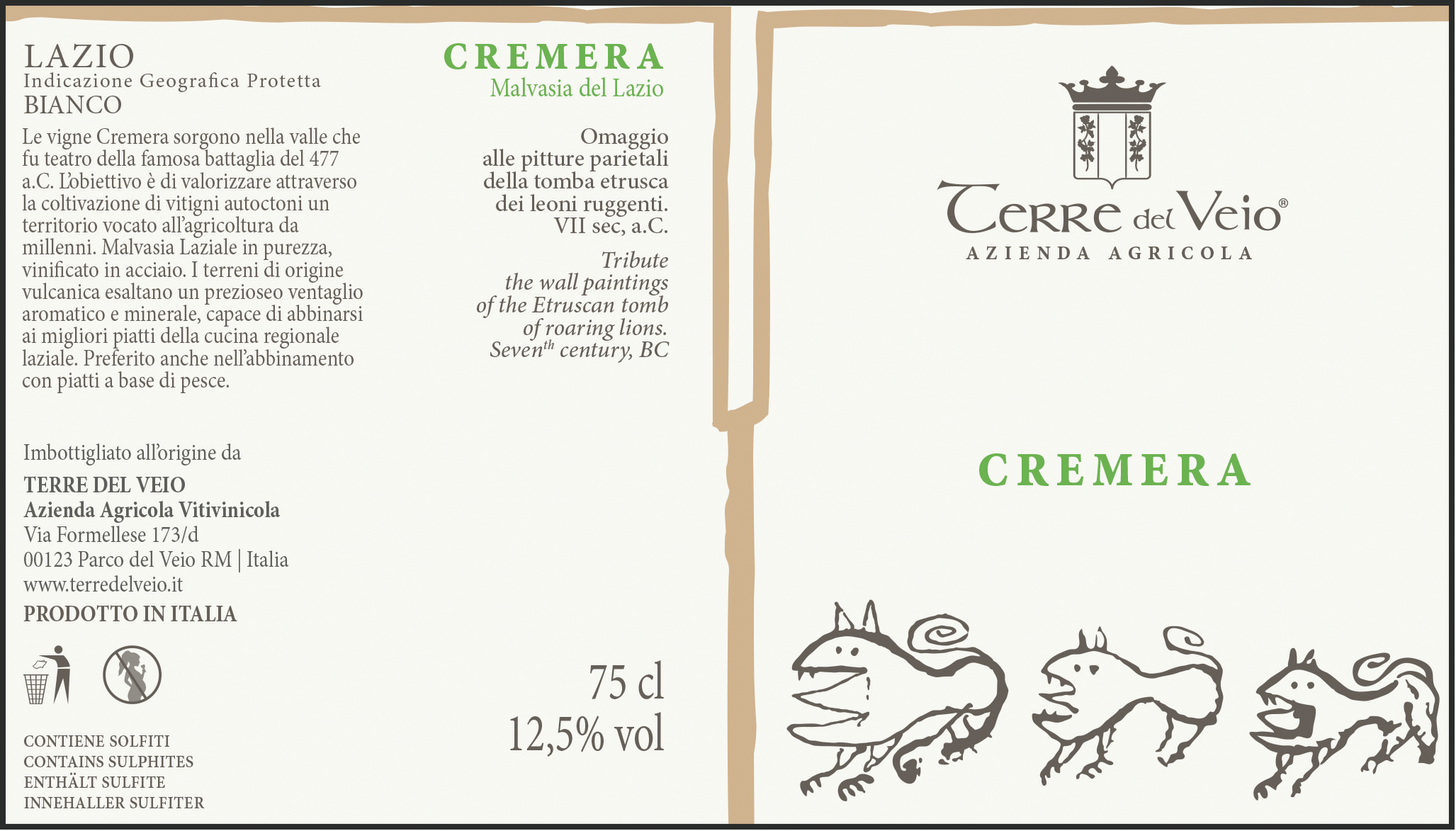 Cremera Lazio Bianco 2017