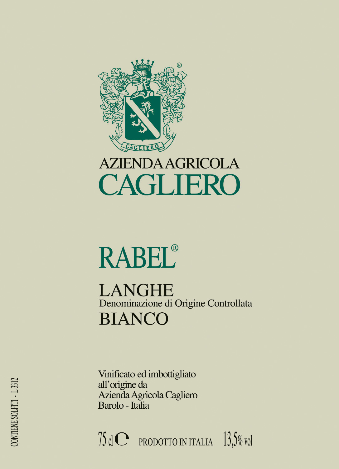 Rabel Langhe Bianco 2016