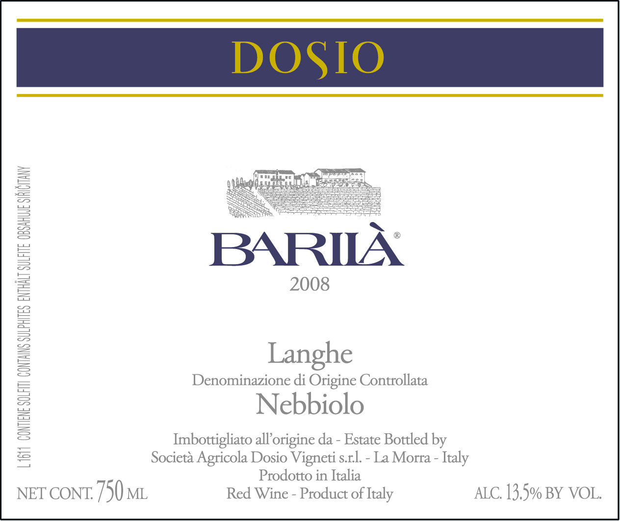 Nebbiolo Barilà 2009