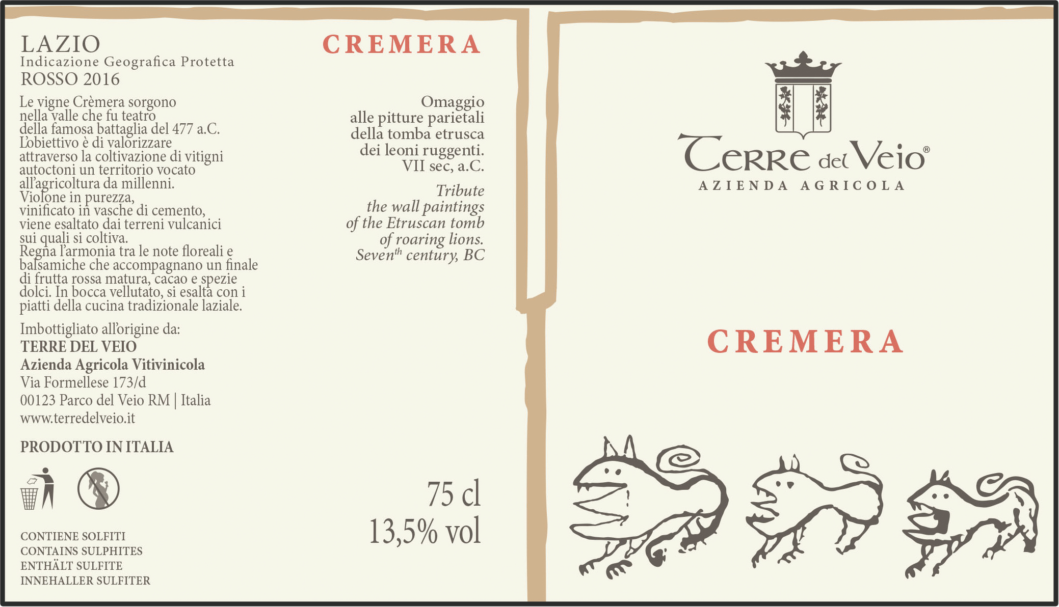 Cremera Rosso Roma Doc 2012
