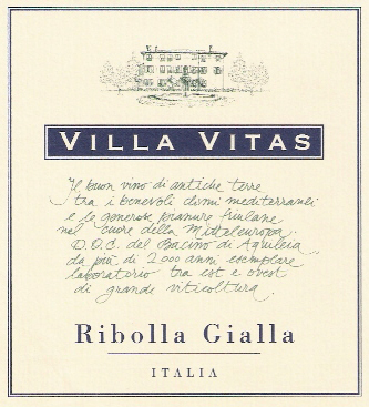 Villa Vitas Ribolla Gialla 2009