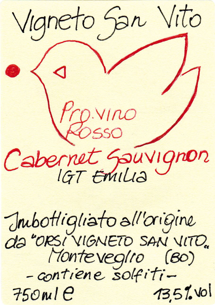 Colli Bolognesi Rosso Bologna Pro.vino Biodinamico 2008
