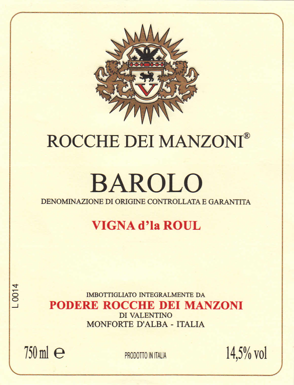 Barolo Bricco San Pietro Vigna d'la Roul 2005