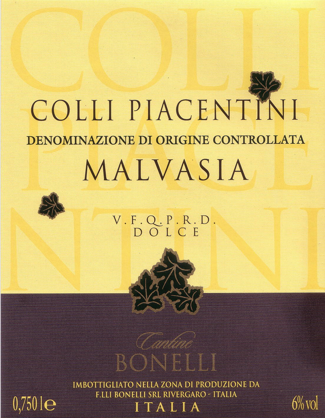 Malvasia Dolce Lin. Ristorazione 2008