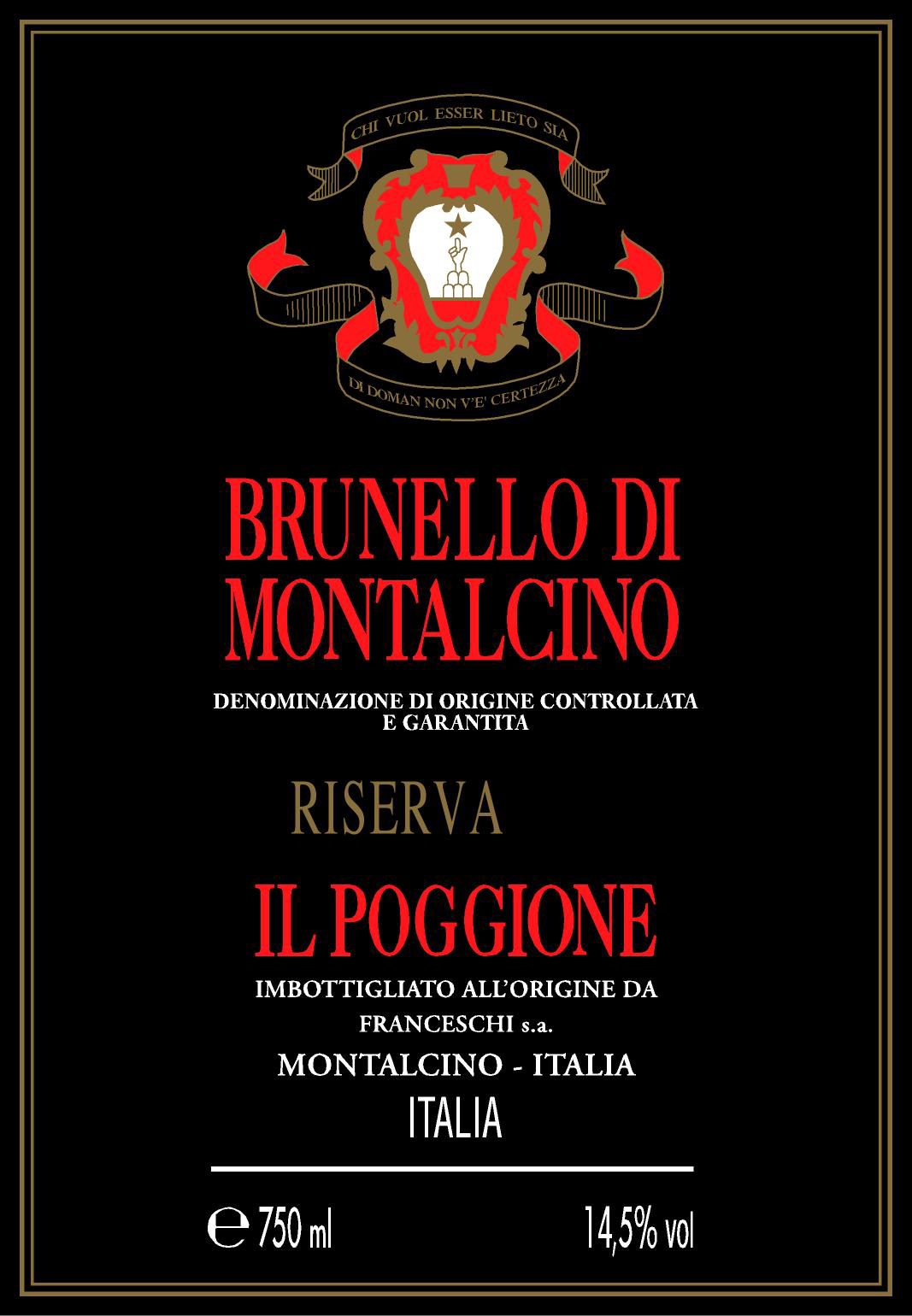 Brunello di Montalcino Riserva Vigna Paganelli Docg 2005