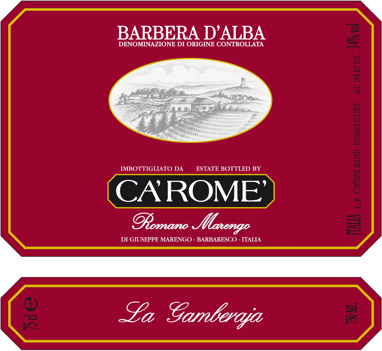 Barbera d'Alba La Gamberaja 2007