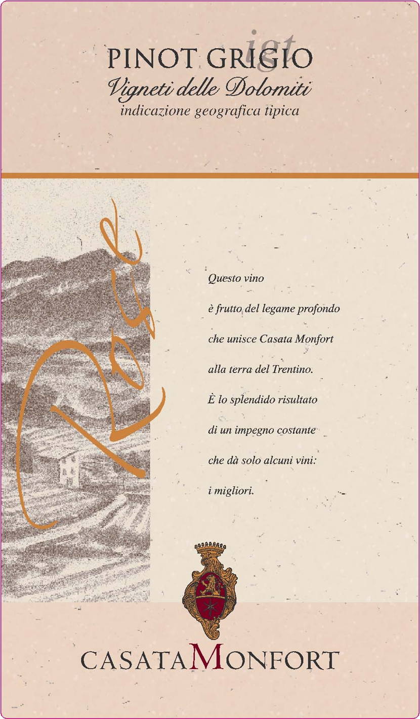Pinot Grigio Vigneti delle Dolomiti 2009