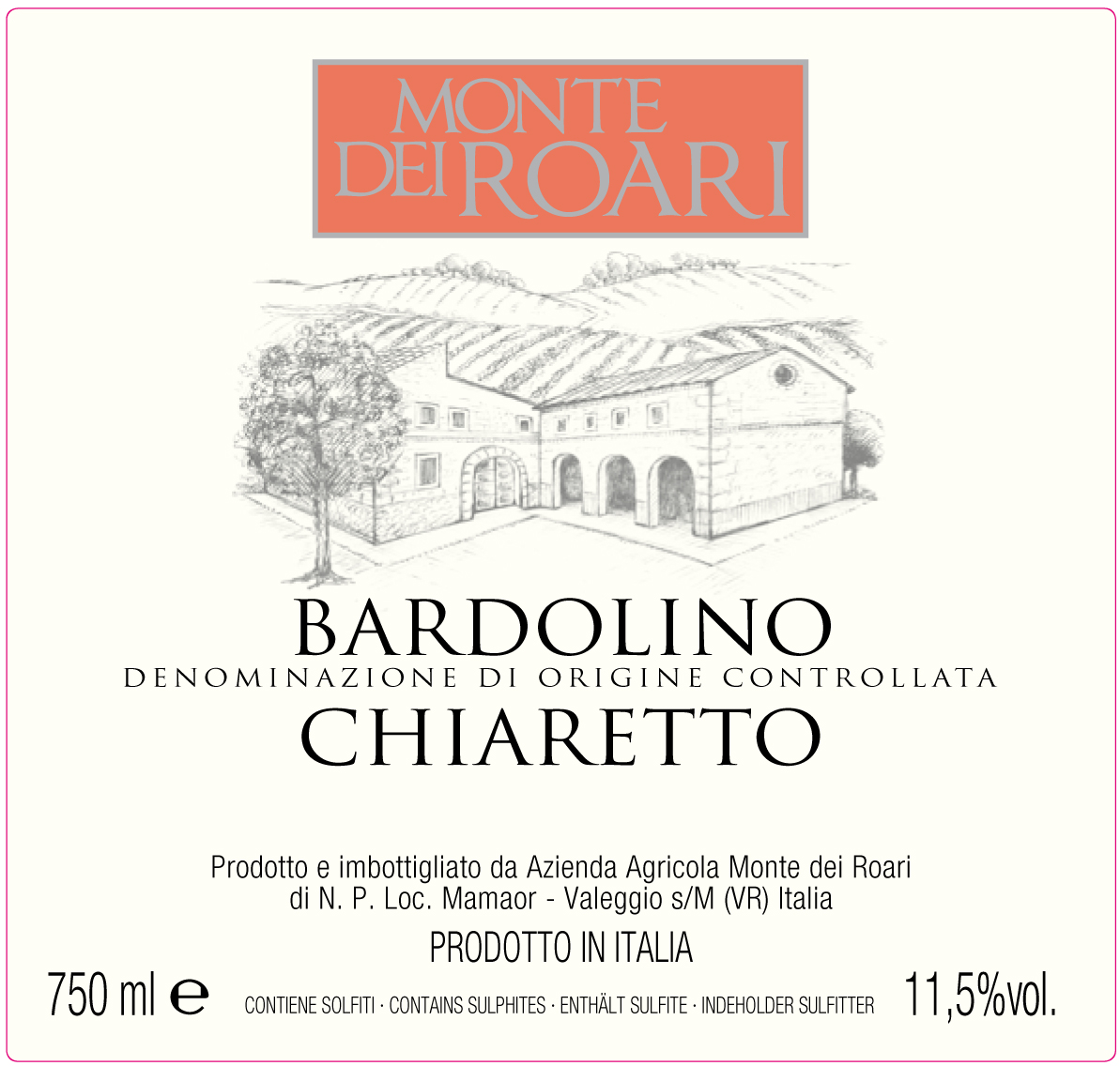 Bardolino Chiaretto Doc Monte dei Roari 2010
