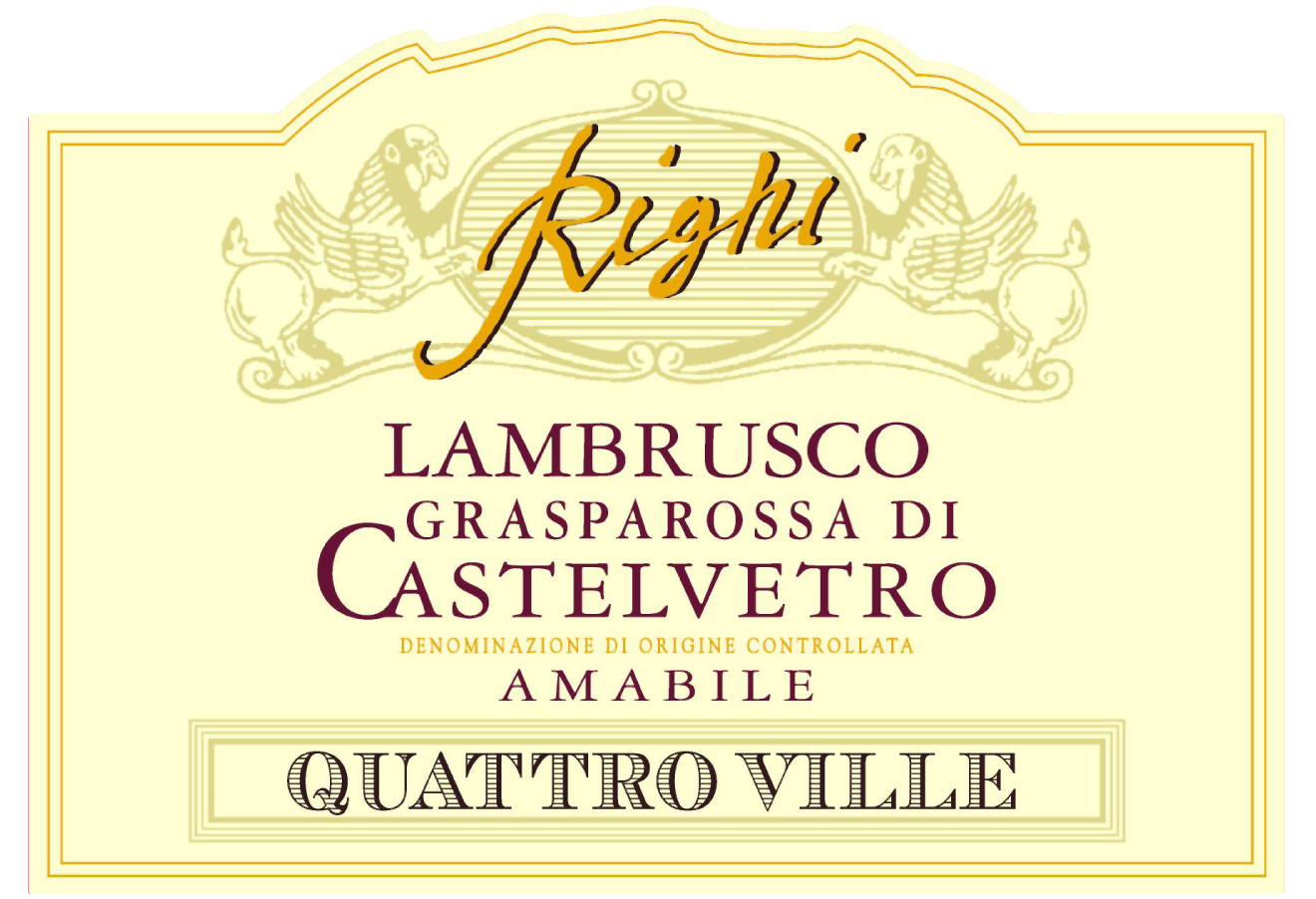 Lambrusco Grasparossa di Castelvetro Doc Amabile Quattroville sa