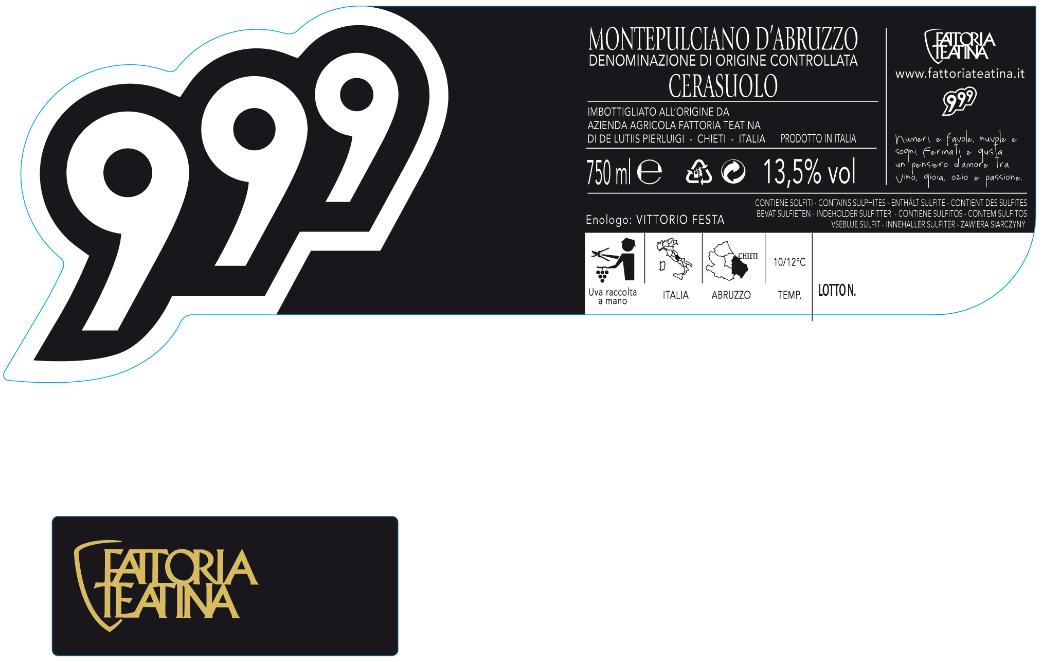 999 Cerasuolo D'Abruzzo Doc 2011
