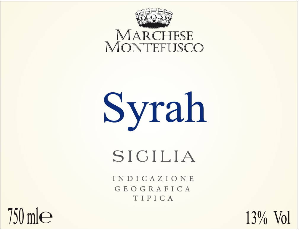 Syrah Marchese Montefusco 2013