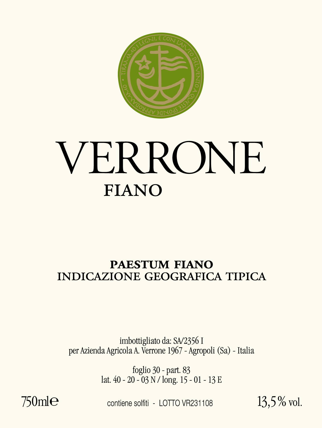 Fiano Prime Vigne 2009