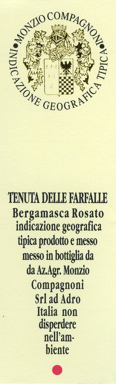 Tenuta delle Farfalle Igt della Bergamasca Rosato 2010