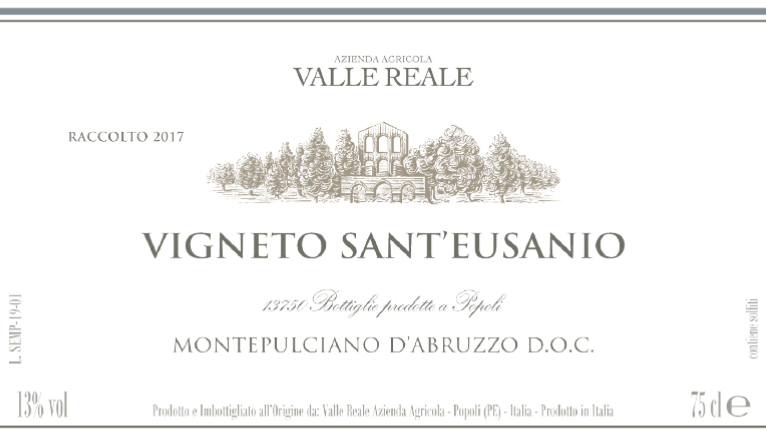 Montepulciano d'Abruzzo Vigneto Sant'Eusanio 2016