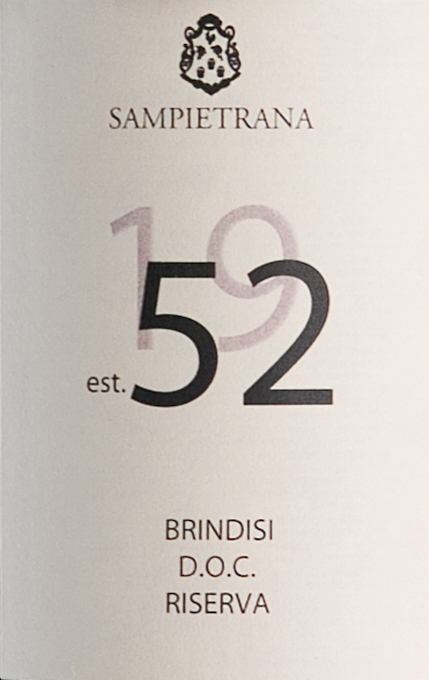 Since 1952 Brindisi Rosso Riserva 2013