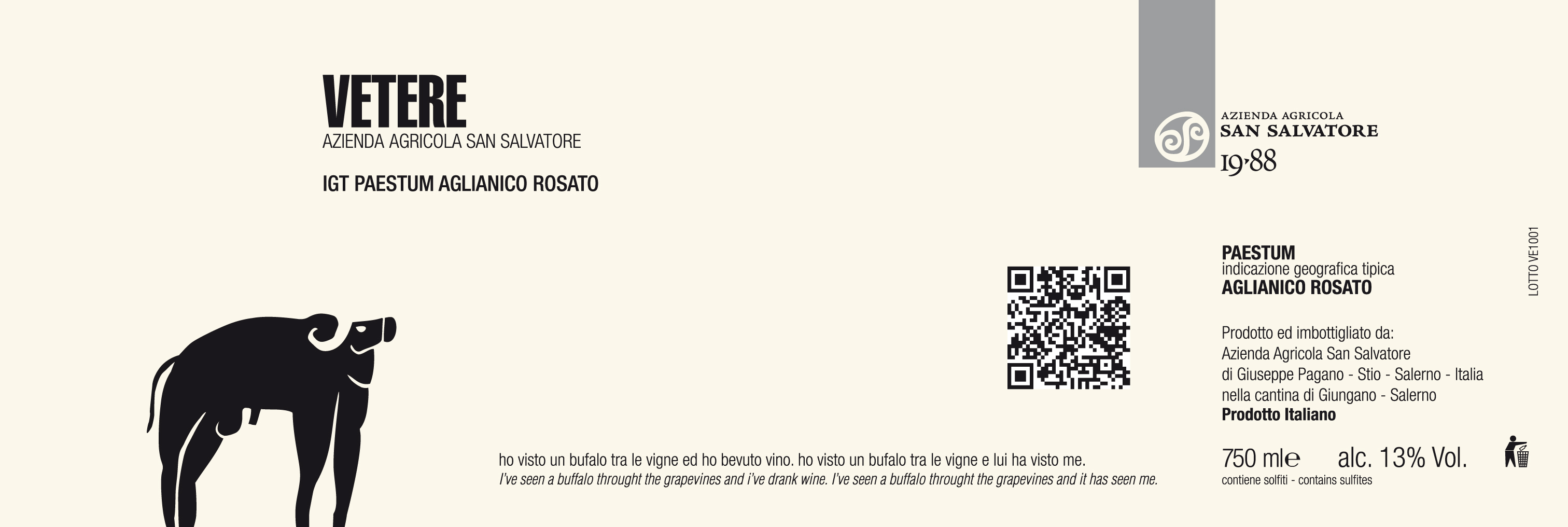 Aglianico Rosato Vetere 2010