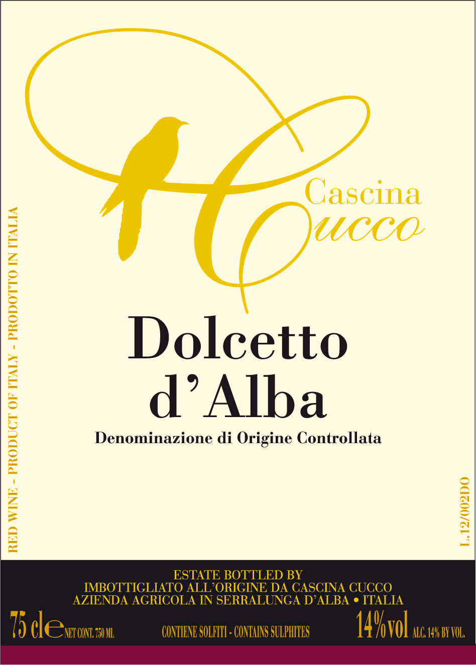 Dolcetto d'Alba 2012
