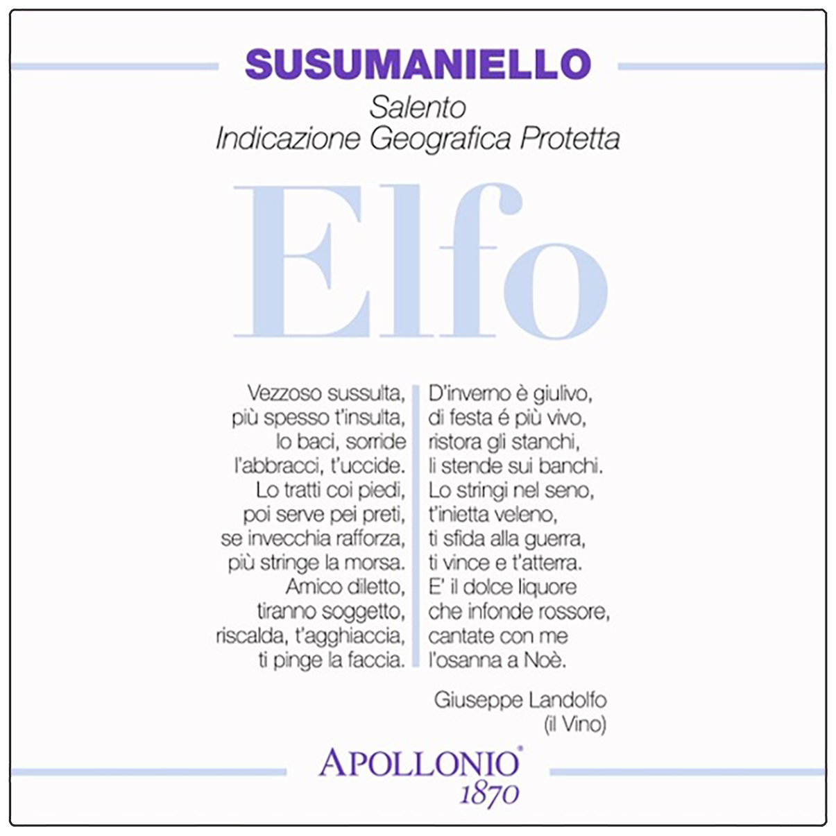Elfo Susumaniello Rosso 2019