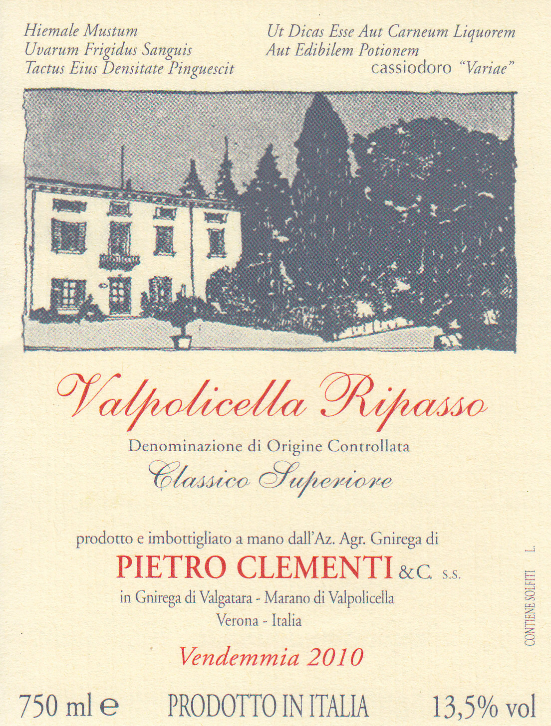 Valpolicella Classico Superiore Ripasso 2009
