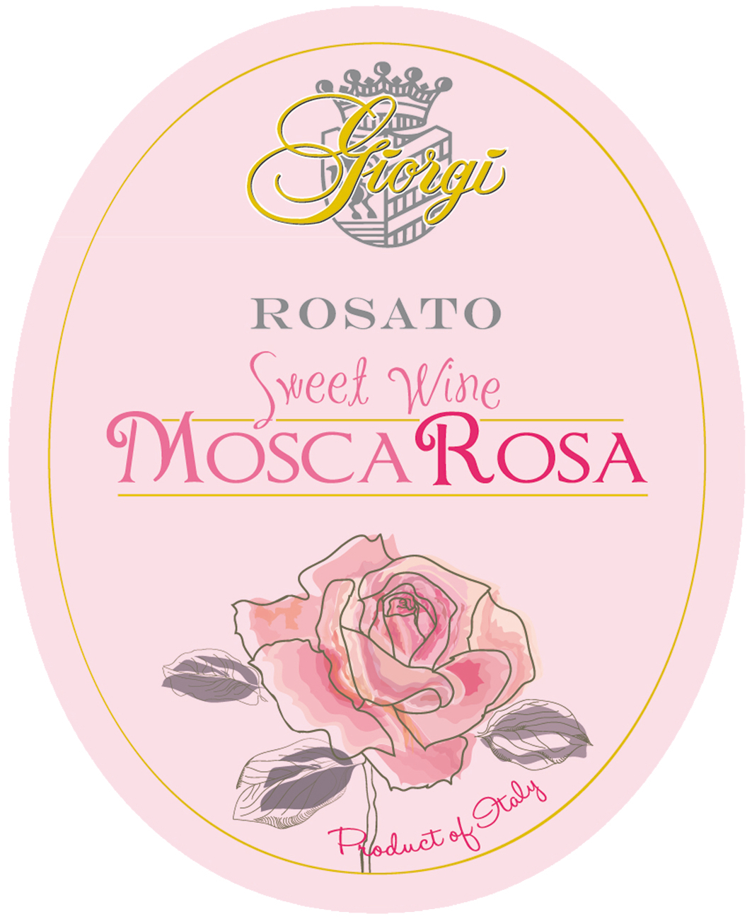 Mosca Rosa Sweet Wine 2015