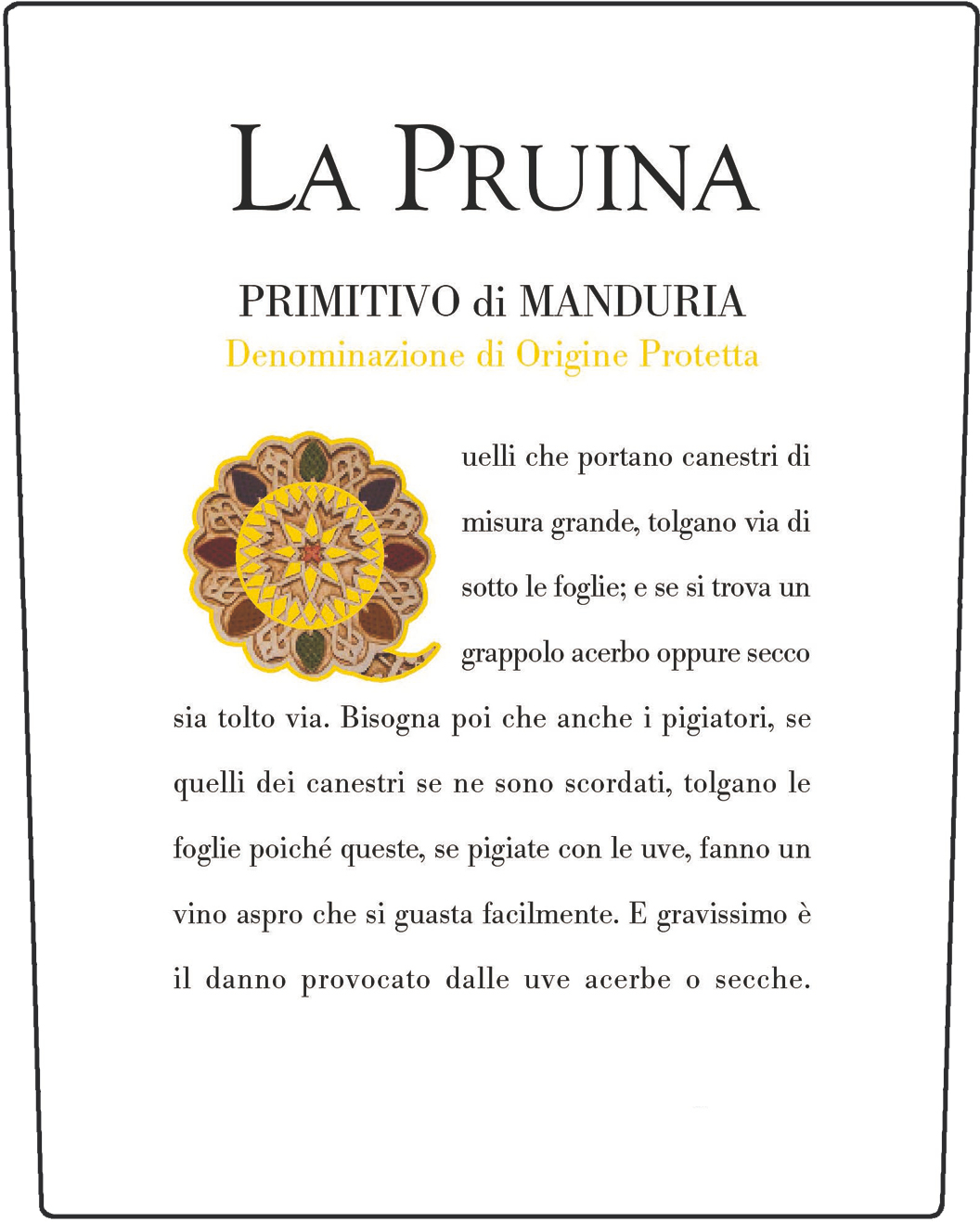 Primitivo di Manduria Dop 2014
