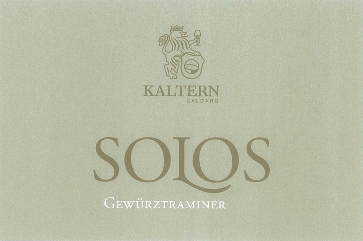 Gewürztraminer Solos Biodinamico 2013