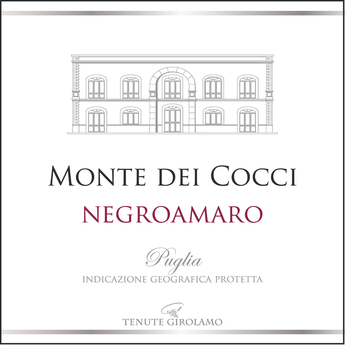 Monte dei Cocci Negroamaro 2019