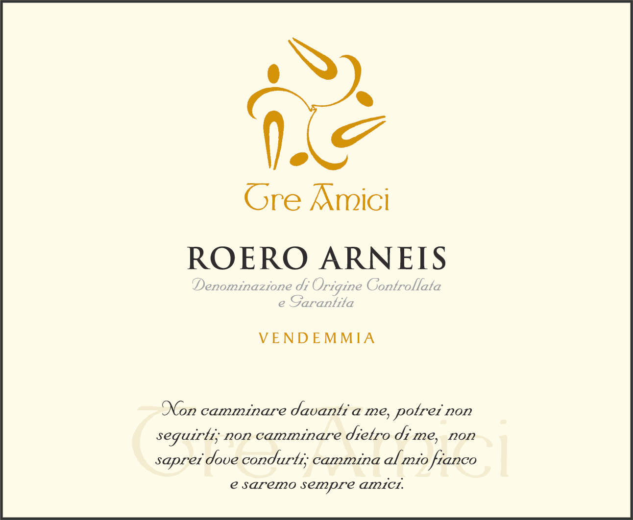 Roero Arneis Tre Amici 2013