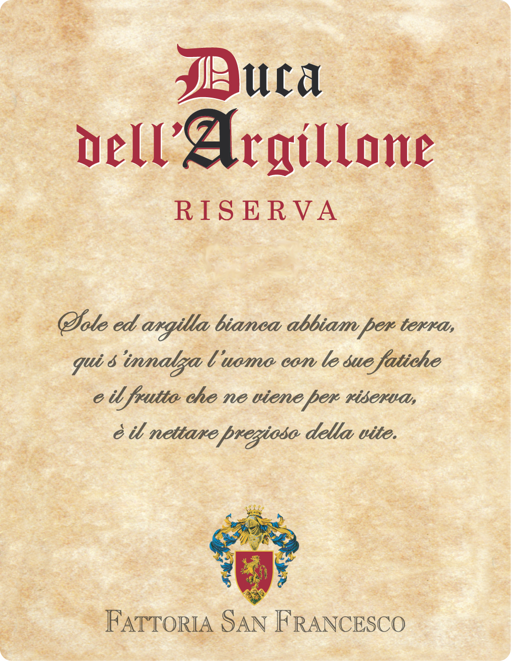 Duca dell'Argillone Riserva 2017
