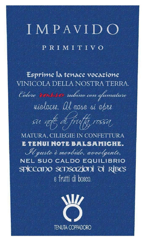 Impavido Primitivo 2015