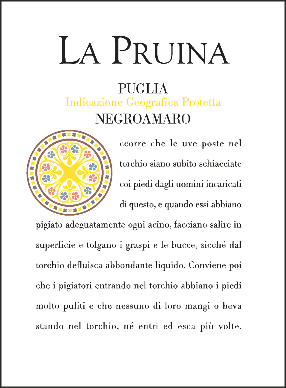 La Pruina Negroamaro Puglia Igp 2017