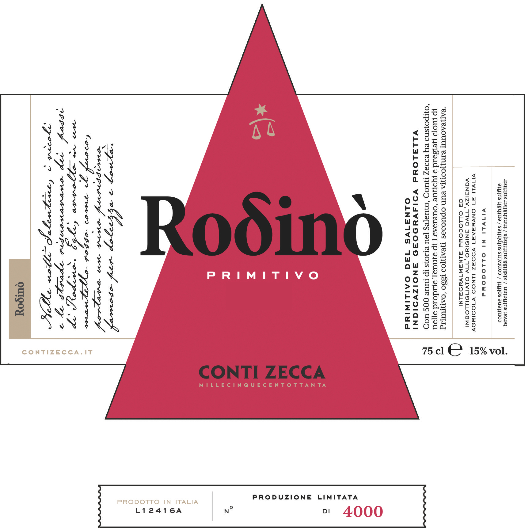 Rodinò Primitivo Salento 2020