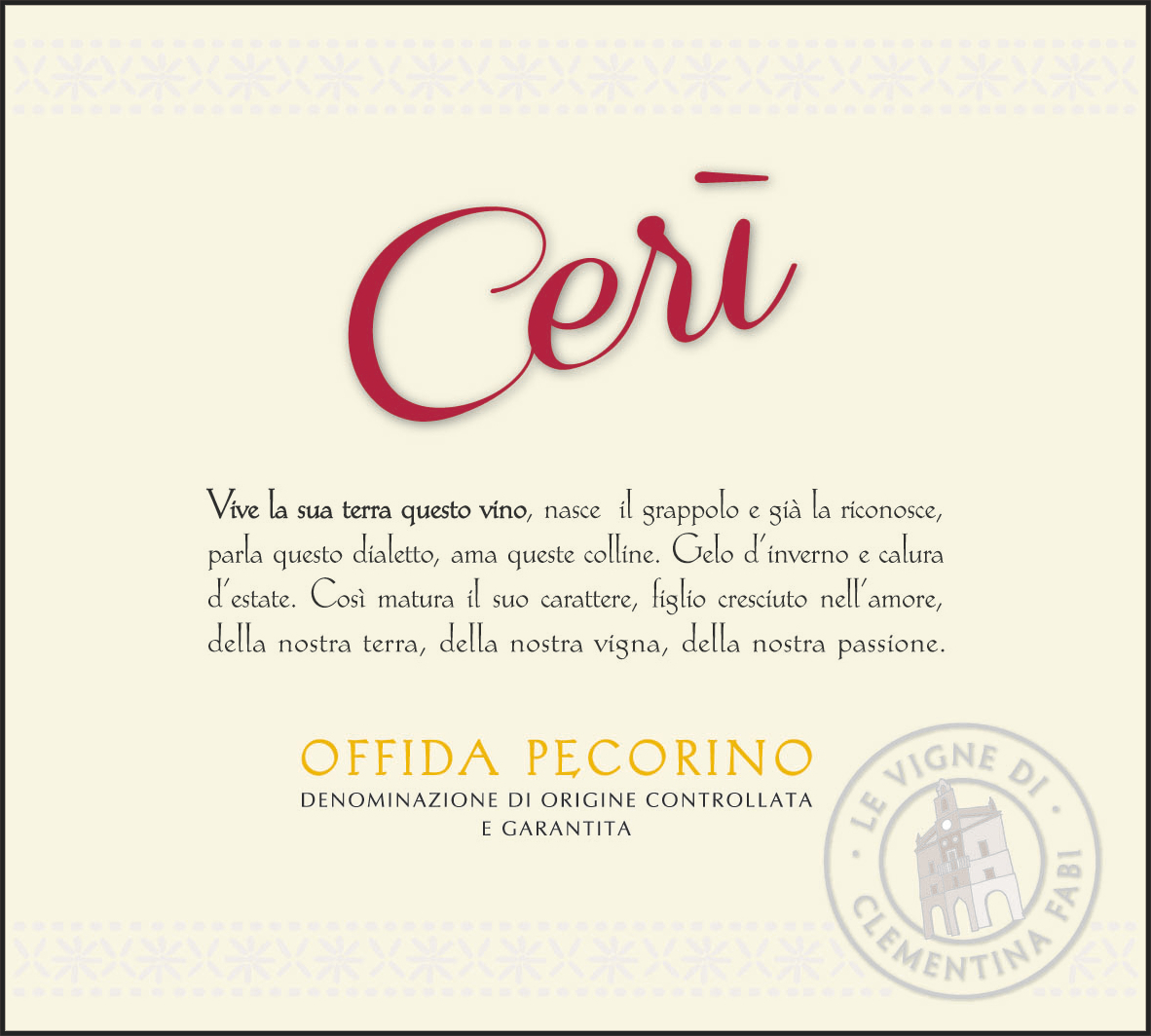 Cerì Offida Pecorino Bio 2018