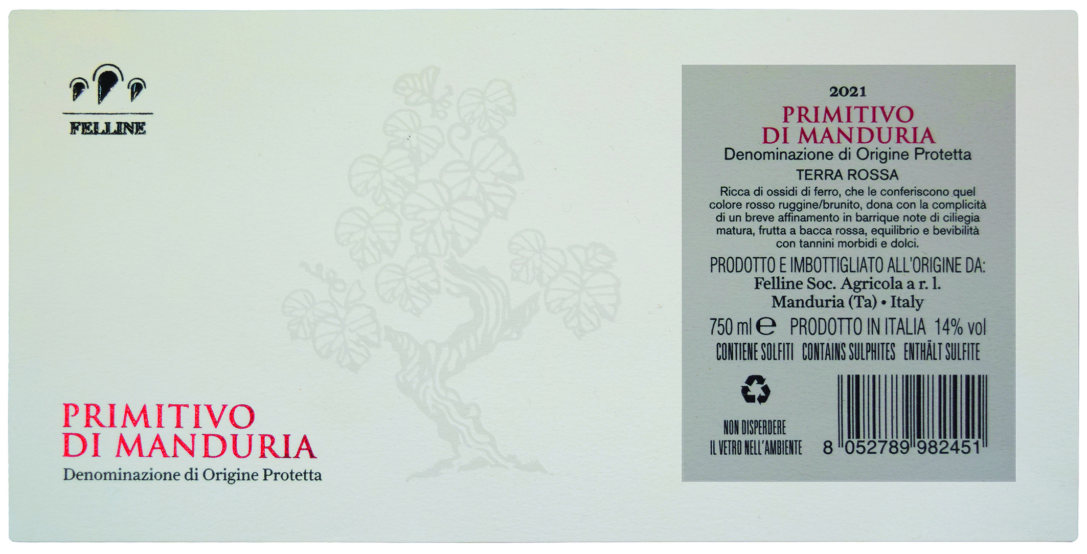 Primitivo di Manduria 2019