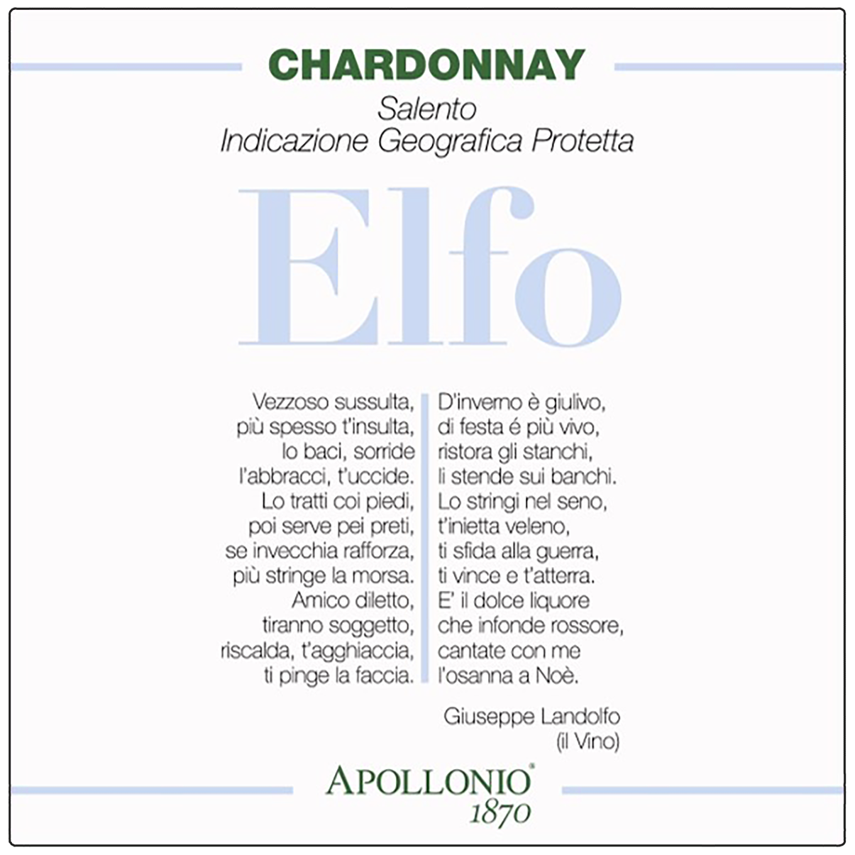 Elfo Chardonnay 2025
