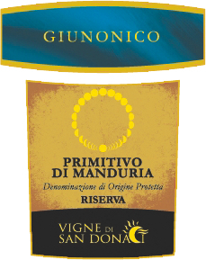 Giunonico Primitivo di Manduria Riserva 2014