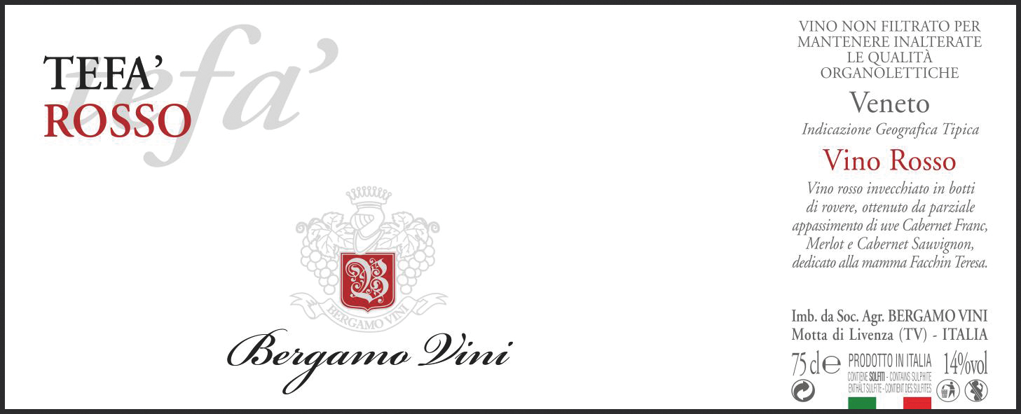 Tefà Rosso Crù Igt Veneto 2020