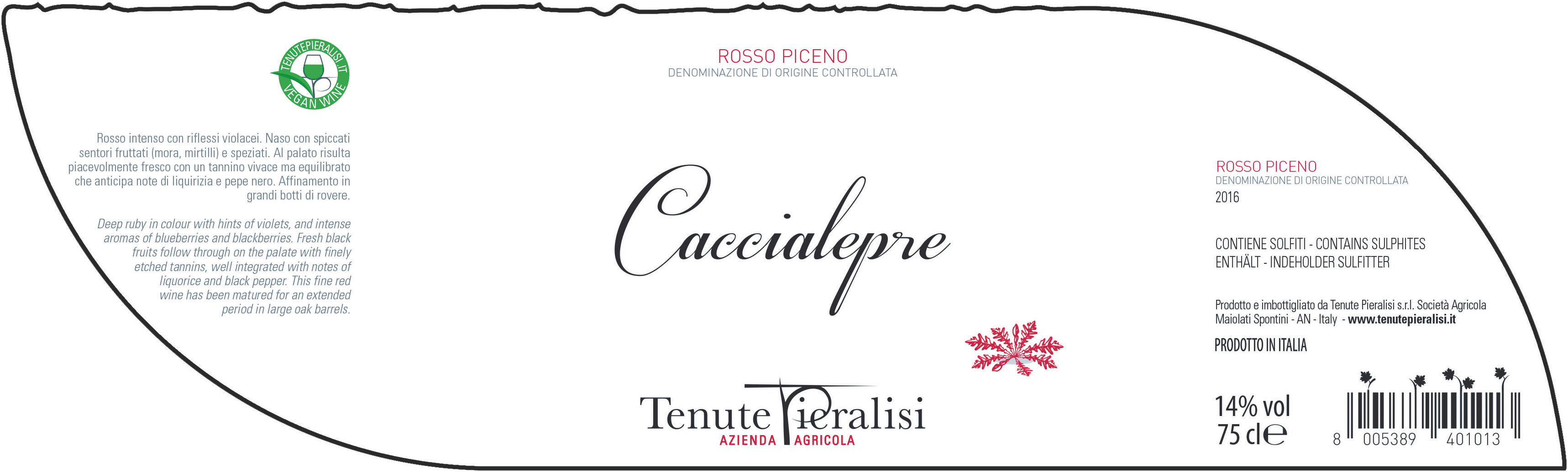 Caccialepre Rosso Piceno 2018