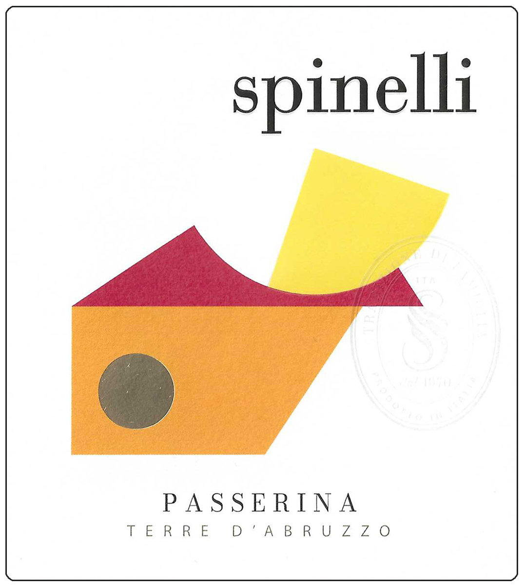 Passerina Terre d'Abruzzo Igp Spinelli 1970 2016
