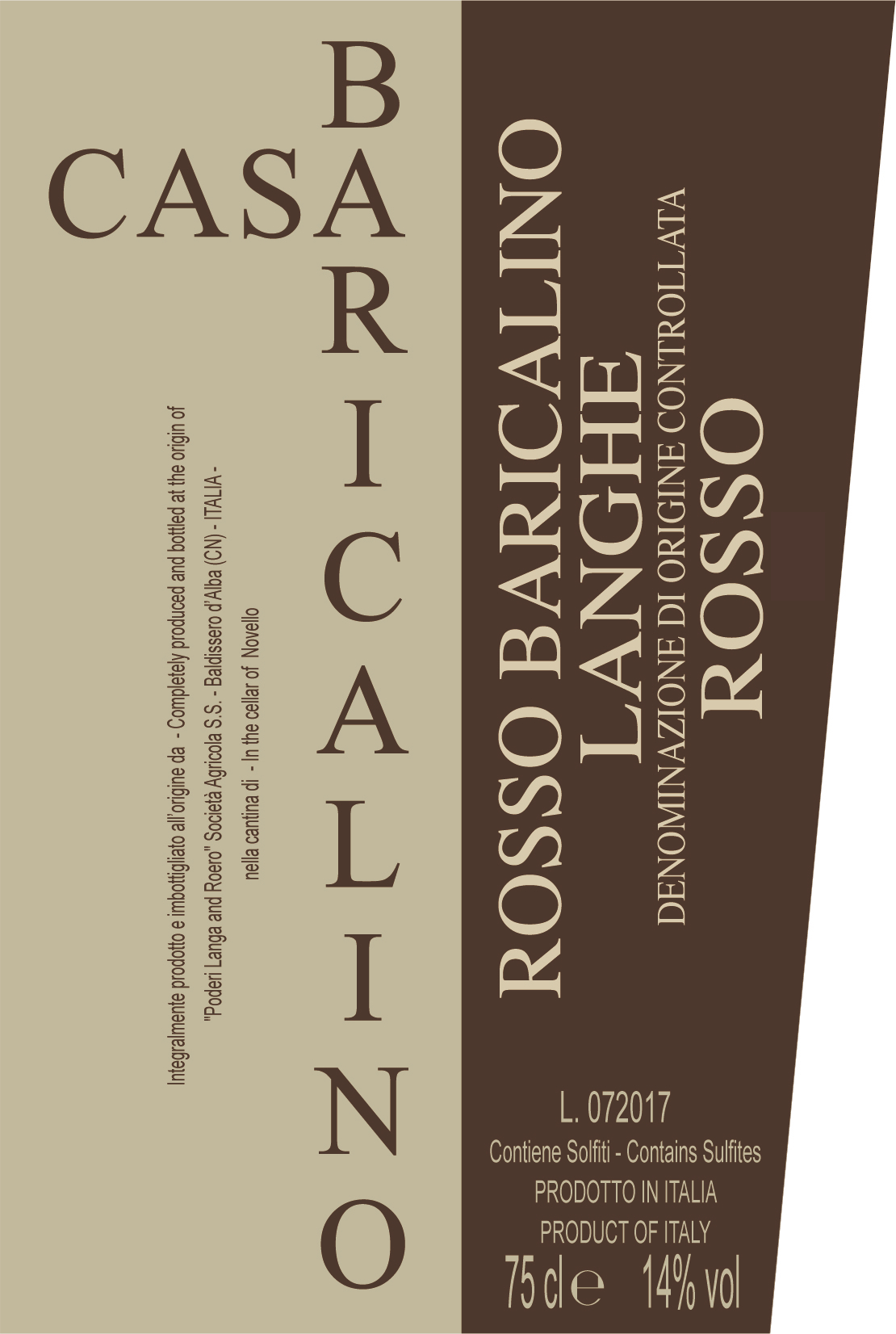 Rosso Baricalino 2016