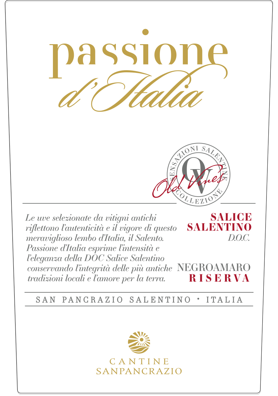 Passione d'Italia Negroamaro Riserva 2016