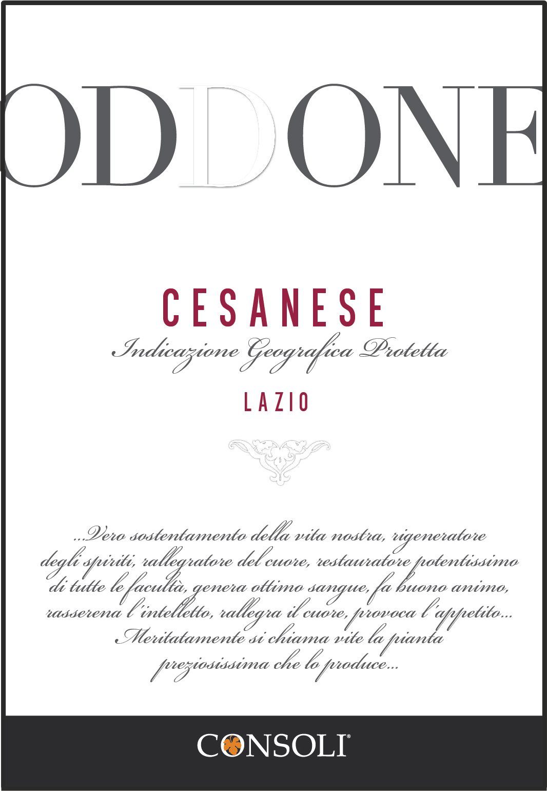 Cesanese Oddone 2015