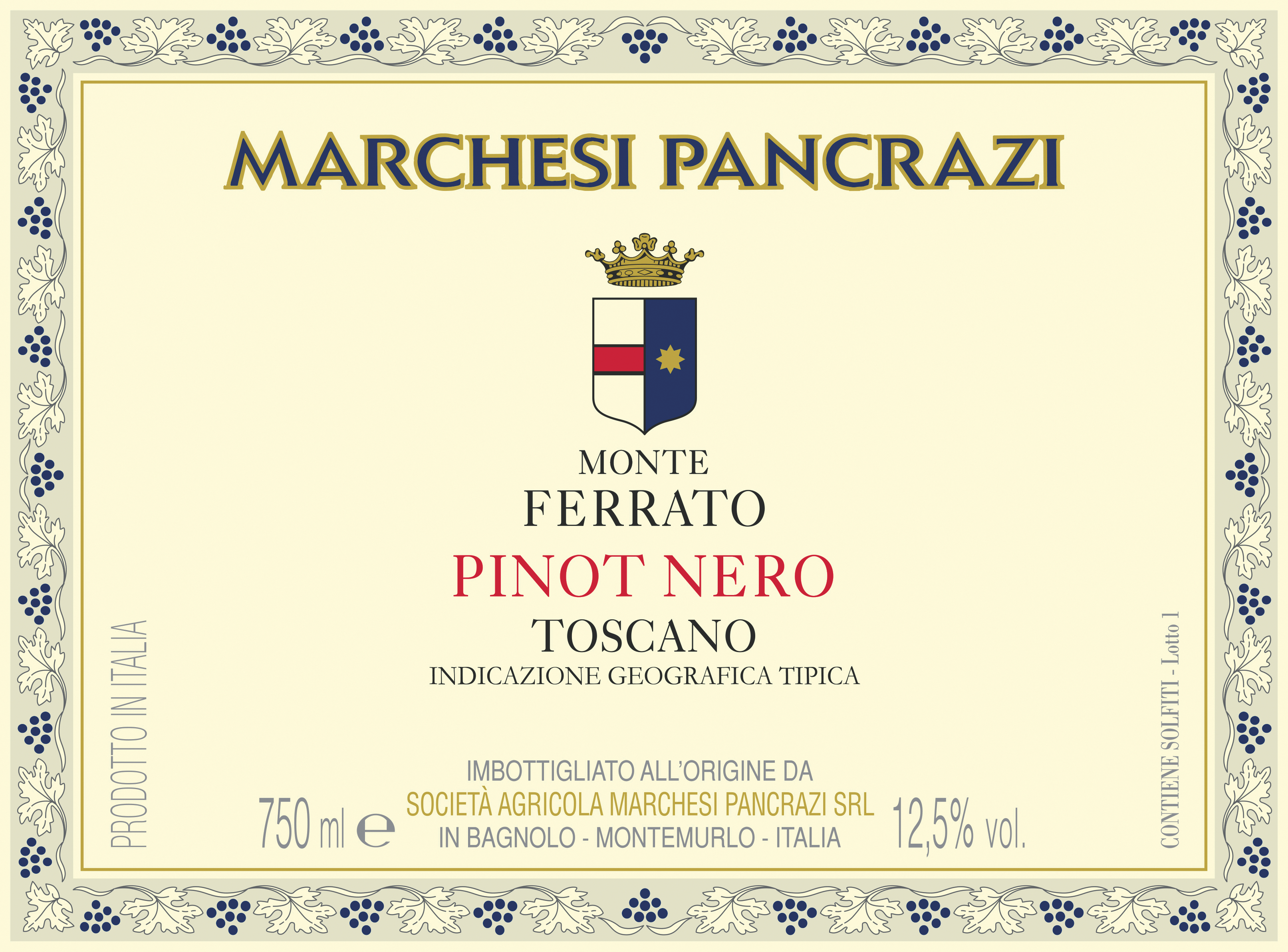 Pinot Nero Monte Ferrato 2019