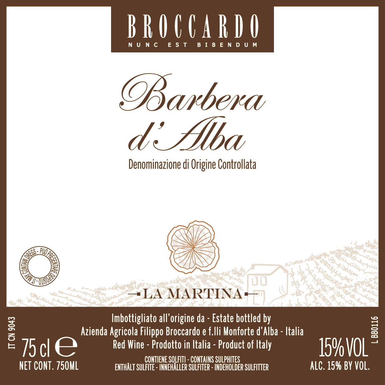 Barbera d'Alba La Martina 2018