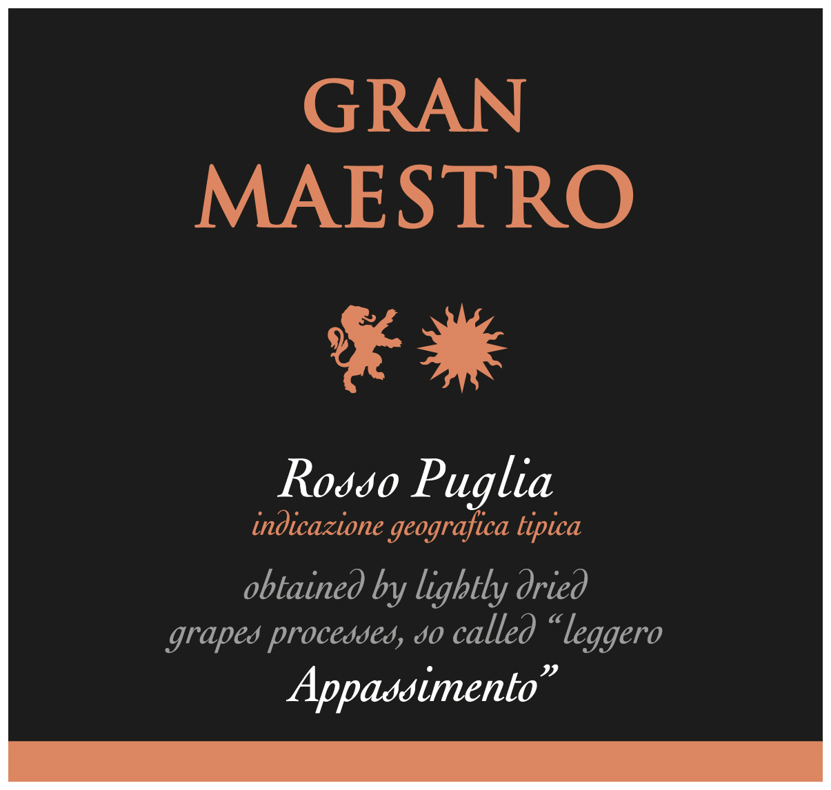 Gran Maestro Rosso Igt Puglia Appassimento 2020