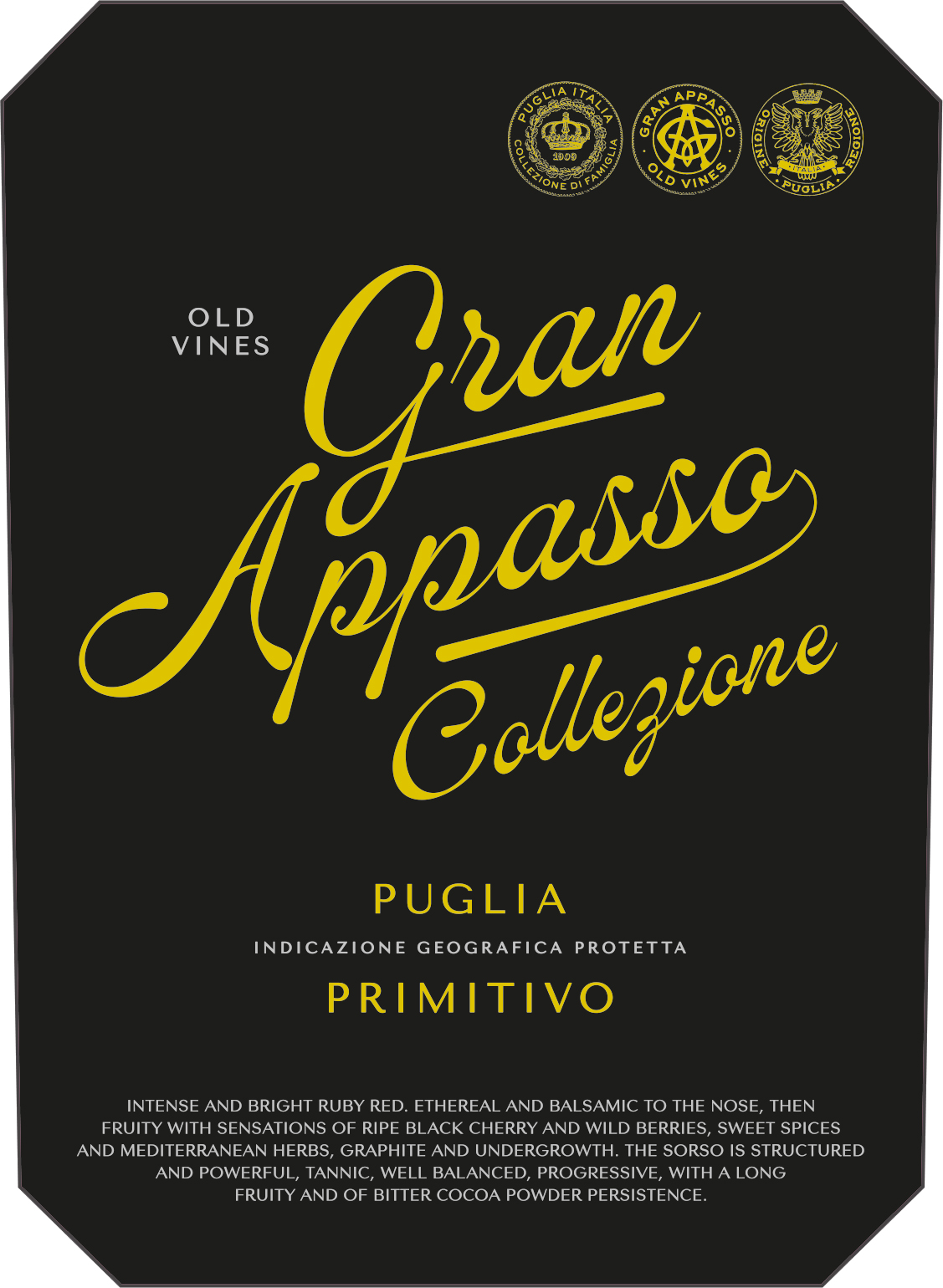 Gran Appasso Collezione Primitivo Puglia Igp 2017