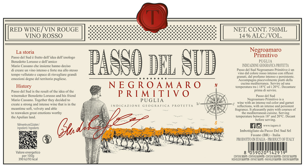 Passo del Sud Negroamaro Primitivo Igp 2017