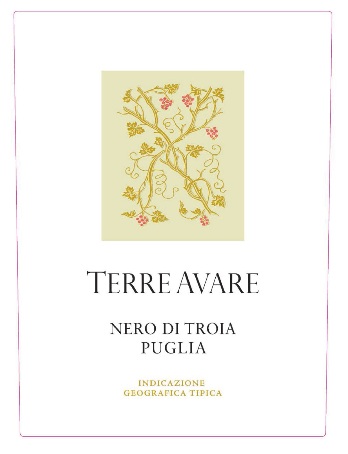 Terre Avare Nero di Troia 2018